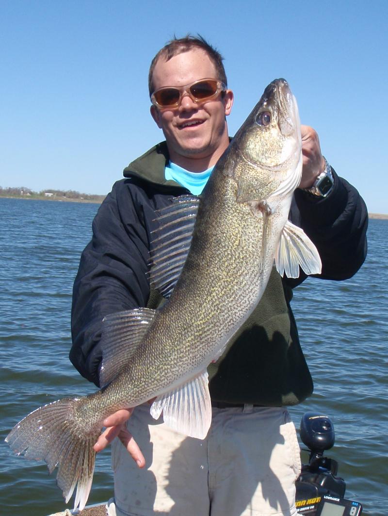 A dandy 8 pound pround angler from Waubay Lake